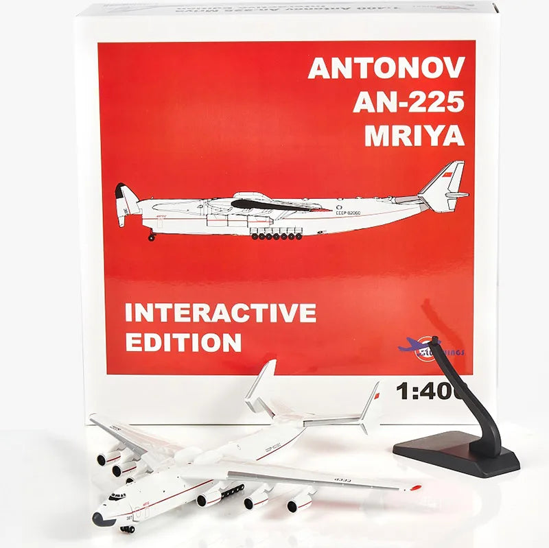 Antonov An-225 Mriya | Escala 1:400 (~21,2 cm) | En Aleación Metálica | Unión Soviética | Para Exhibición Estática