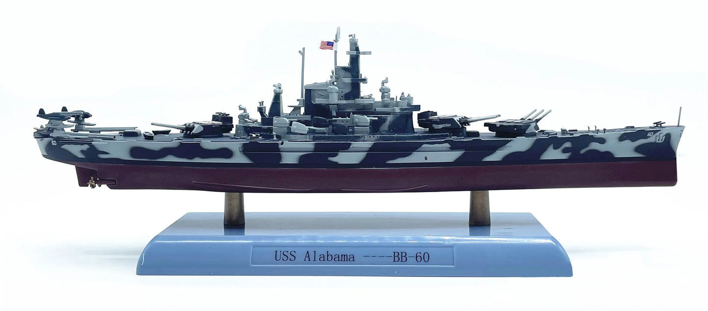USS Alabama BB-60 | Escala 1:1000 (~26,3 cm) | Aleación Metálica | EE. UU. | Para Exhibición