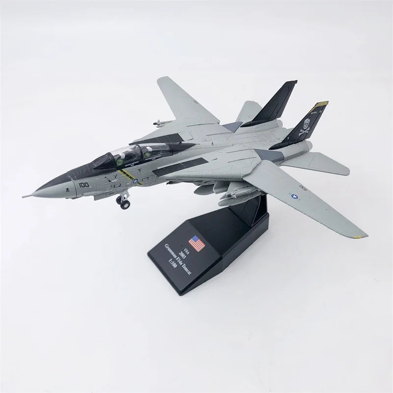F-14 Tomcat | Escala 1:100 (~19,1 cm) | En Aleación Metálica | EE. UU. | Ala Fija para Exhibició