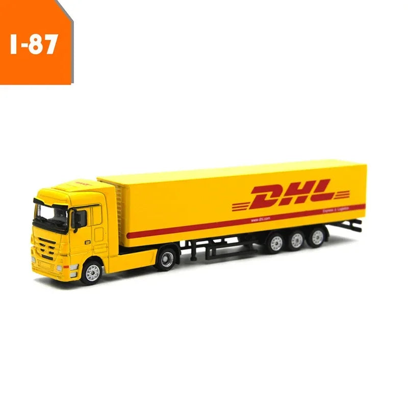 DHL Container Truck | Escala 1:87 (~8,0 cm) | En aleación metálica | Alemania | Vehículo de transporte para exhibición