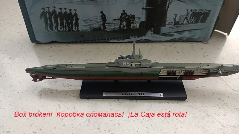 Submarino U-47 (Clase VII) | Escala 1:350 (~19,2 cm) | En aleación metálica | Alemania | Submarino de la Segunda Guerra Mundial