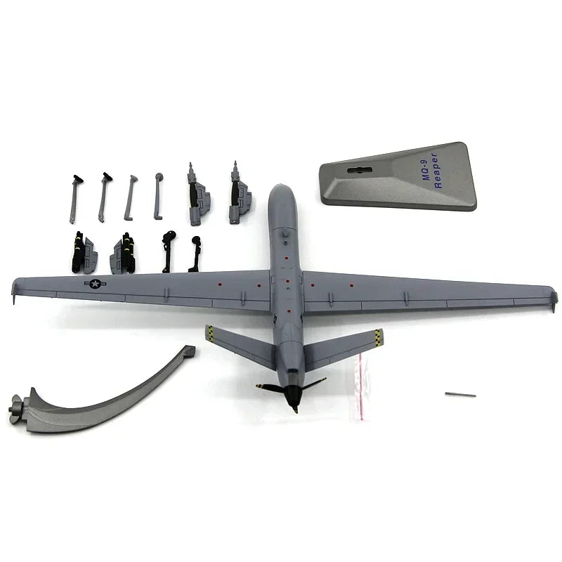 MQ-9 Reaper | Escala 1:72 (~22,7cm) | Em Liga Metálica | EUA | Aeronave de Reconhecimento, Modelo para Coleção e Exposição