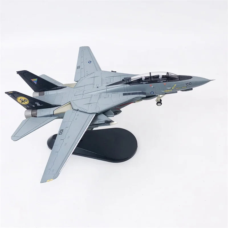 F-14 Tomcat | Escala 1:100 (18,1 cm) alas móviles | Aleación Metálica | EE. UU. | Con Base para Exhibición