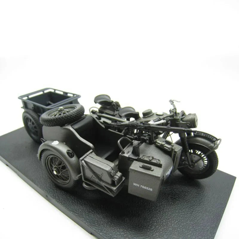 BMW R75 Motocicleta Triciclo | Escala 1:24 | En aleación metálica | Alemania | Prototipo de 750cc para colección