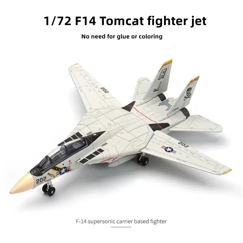 F-14 Tomcat | Escala 1:72 (27cm x 27cm) | Alas Móviles | Versión Estándar en Plástico