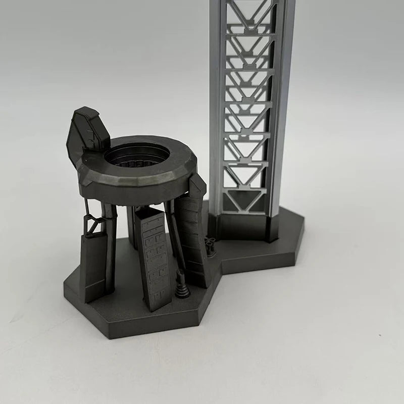 Falcon Heavy & Starship | Escala 1:400 (~17 cm y ~12,2 cm) | En Aleación Metálica | EE. UU. | Cohetes Espaciales de Colección