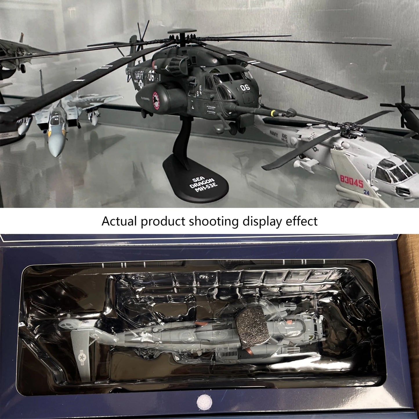 MH-53E CH-53E | Escala 1:72 (~28,5 cm) | Plástico | EE. UU. | Helicóptero Pesado, Modelo para Exhibición