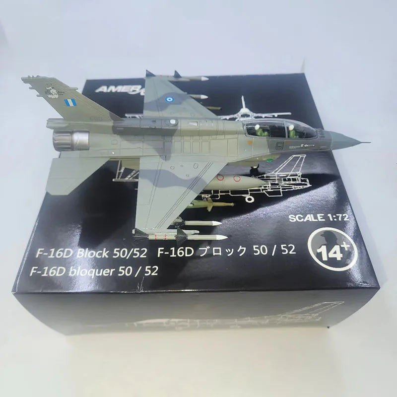 F-16D Fighting Falcon | Escala 1:72 | Em Liga Metálica | Grécia | Caça da Força Aérea