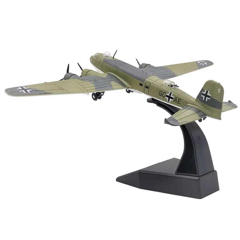 Focke-Wulf Fw 200 Condor | Escala 1:144 (~12,5 cm) | Aleación Metálica | Alemania | Bombardero de la Segunda Guerra Mundial, Para Exhibición y Colección