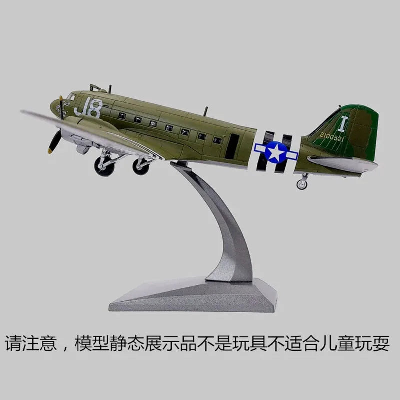 C-47 Skytrain | Escala 1:100 (~19,5 cm) | En Aleación Metálica | EE. UU. | Avión de Transporte Militar