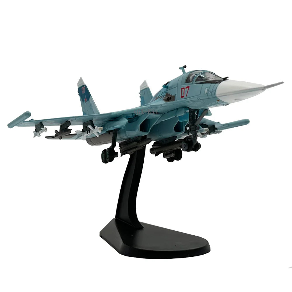 Sukhoi Su-34 Fullback | Escala 1:100 (~21,5 cm) | Aleación Metálica | Rusia | Caza-Bombardero para Exhibición y Colección