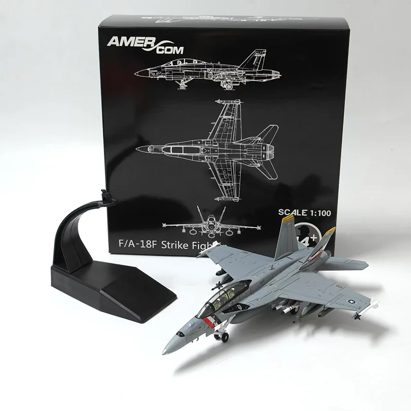 F/A-18F Super Hornet | Escala 1:100 (~18,6 cm) | En Aleación Metálica | EE. UU. | Con Soporte para Exhibición