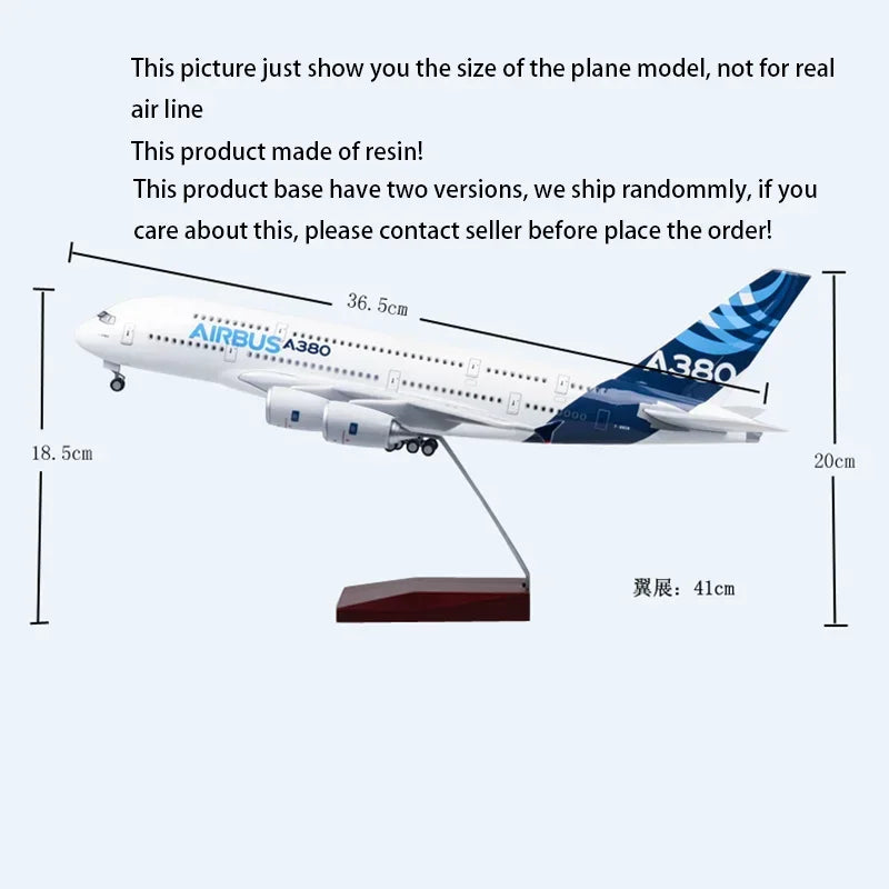 Airbus A380 Qantas | Escala 1:200 | En Plástico/Resina con Detalles en Aleación Metálica | Francia | Con Luz y Ruedas