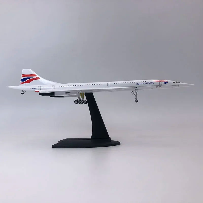 Concorde | Escala 1:200 | En aleación metálica | Francia & Reino Unido | Air France & British Airways