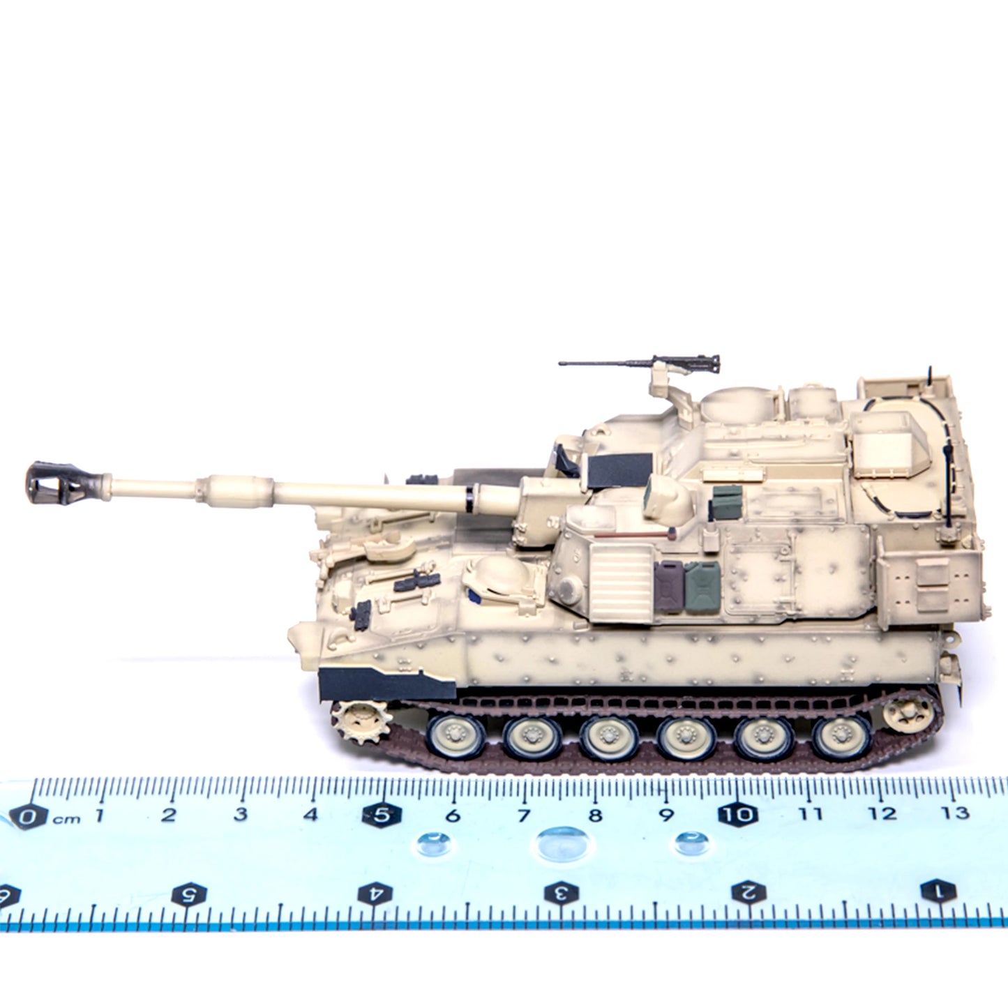 M109A7 Obús Autopropulsado | Escala 1:72 (~17,0 cm) | Plástico | EE. UU. | Camuflaje Desértico, Modelo Estático de Colección