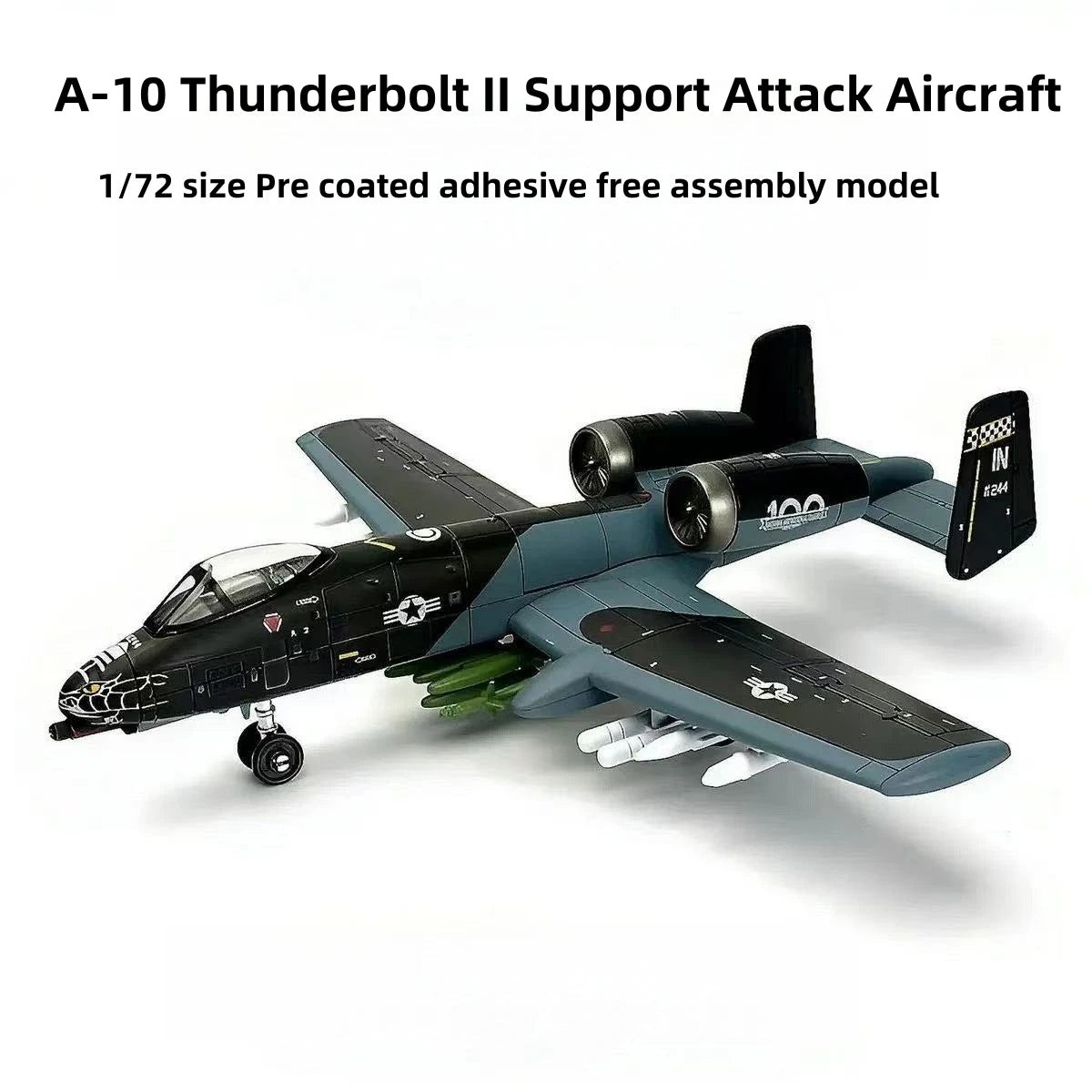 F-14 Tomcat | Escala 1:72 (27cm x 27cm) | Alas Móviles | Versión Estándar en Plástico