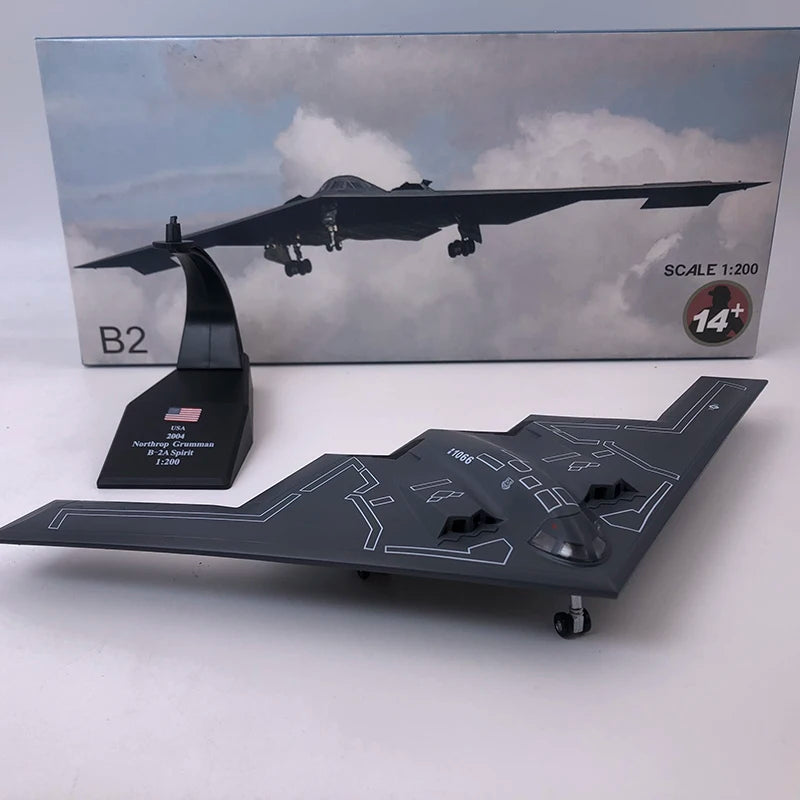 B-2A Spirit | Escala 1:200 (~10,7 cm) | En Aleación Metálica | EE. UU. | Bombardero Stealth para Exhibición