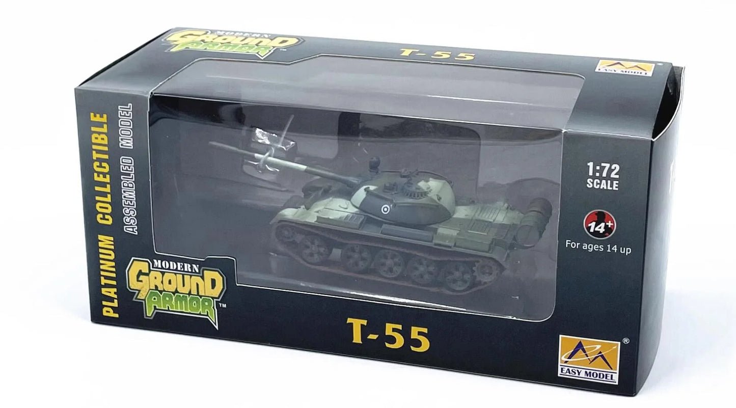 Tanque Mediano T-55 | Escala 1:72 (~12,0 cm) | Plástico | Rusia | Pintura de Finlandia, Producto Finalizado para Colección