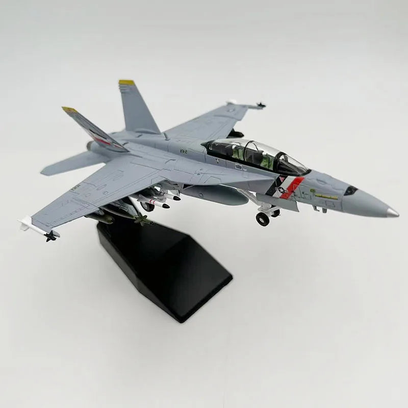 F/A-18F Super Hornet | Escala 1:100 (~18,6 cm) | En Aleación Metálica | EE. UU. | Con Soporte para Exhibición