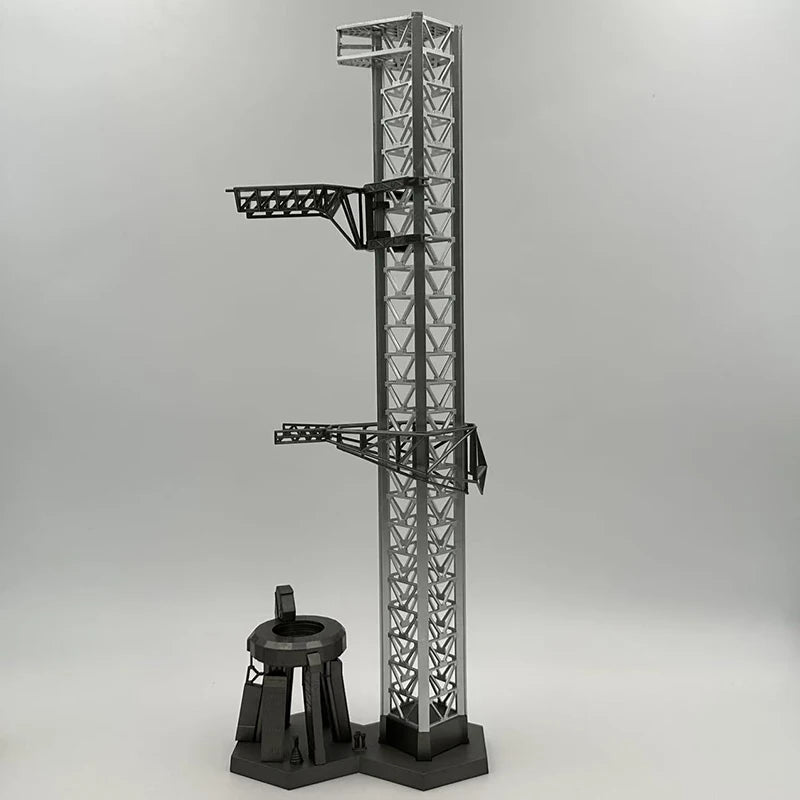 Falcon Heavy & Starship | Escala 1:400 (~17 cm y ~12,2 cm) | En Aleación Metálica | EE. UU. | Cohetes Espaciales de Colección
