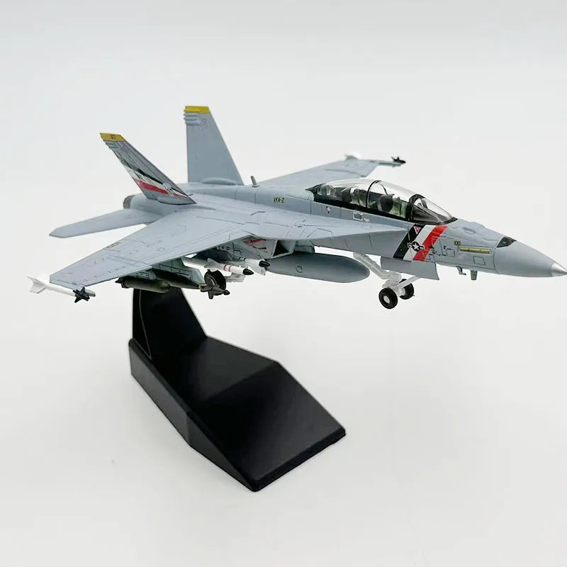 F/A-18F Super Hornet | Escala 1:100 (~18,6 cm) | En Aleación Metálica | EE. UU. | Con Soporte para Exhibición