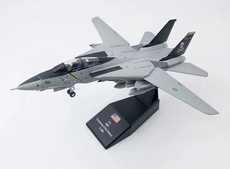 F-14 Tomcat | Escala 1:100 (~19,1 cm) | En Aleación Metálica | EE. UU. | Ala Fija para Exhibició