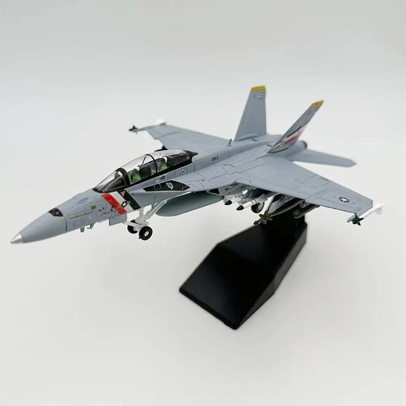 F/A-18F Super Hornet | Escala 1:100 (~18,6 cm) | En Aleación Metálica | EE. UU. | Con Soporte para Exhibición