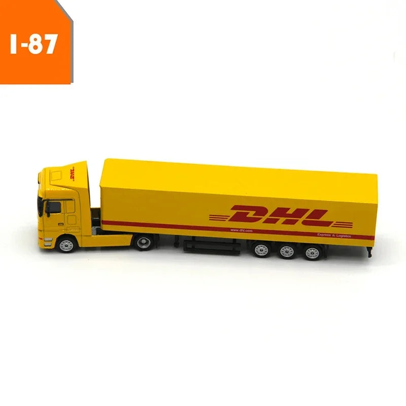 DHL Container Truck | Escala 1:87 (~8,0 cm) | En aleación metálica | Alemania | Vehículo de transporte para exhibición