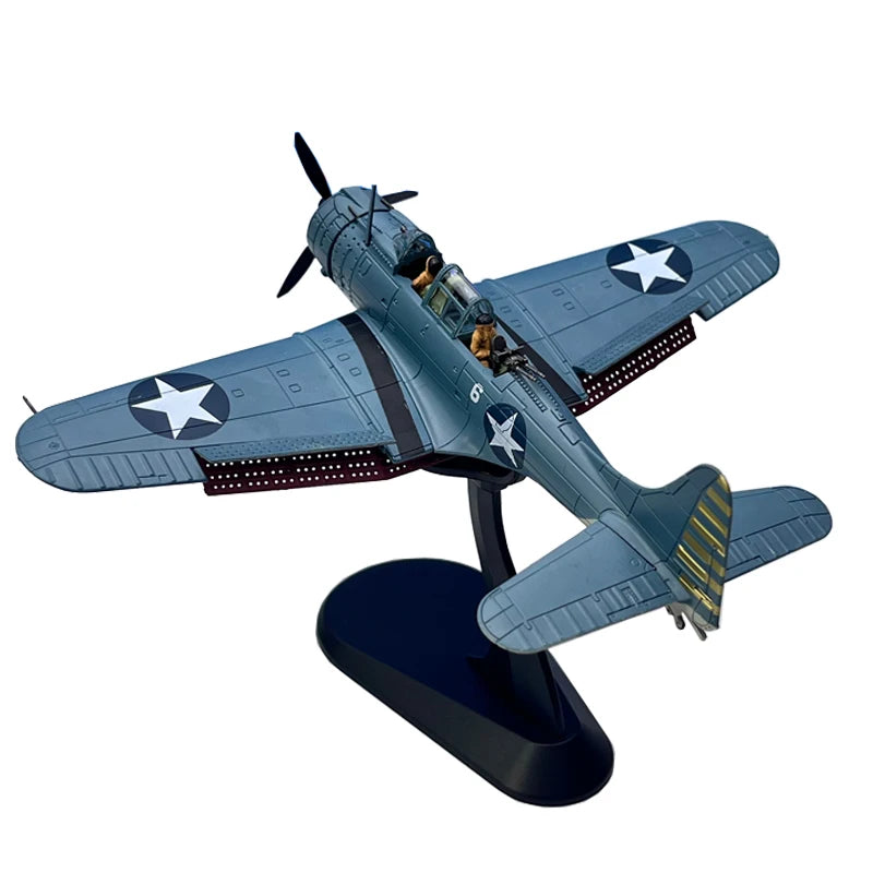 SBD Dauntless | Escala 1:72 (~20,3 cm) | Aleación Metálica | EE. UU. | Bombardero en Picado de la Segunda Guerra Mundial, para Exhibición y Colección
