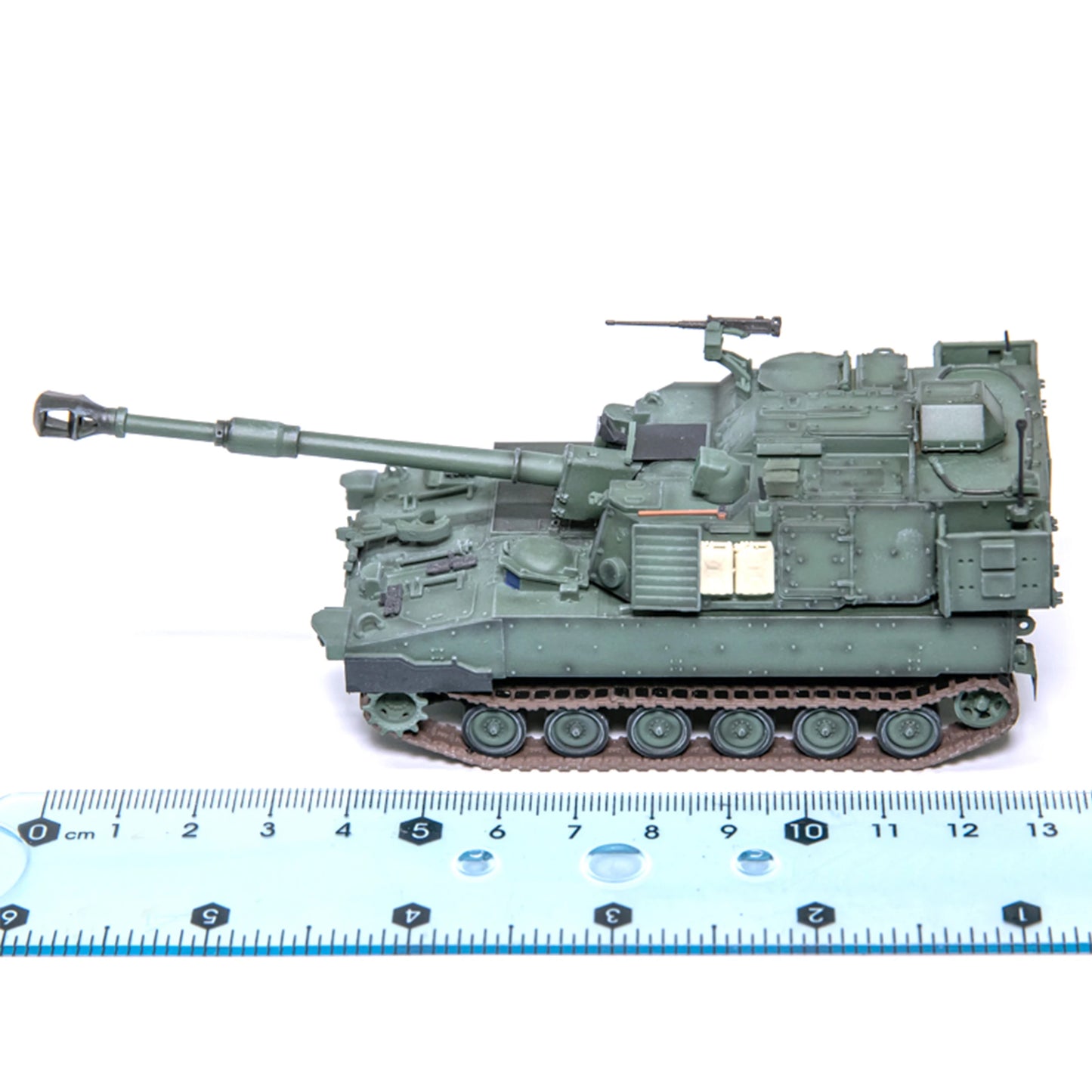 M109A7 Obús Autopropulsado | Escala 1:72 (~17,0 cm) | Plástico | EE. UU. | Camuflaje Verde, Modelo Estático de Colección