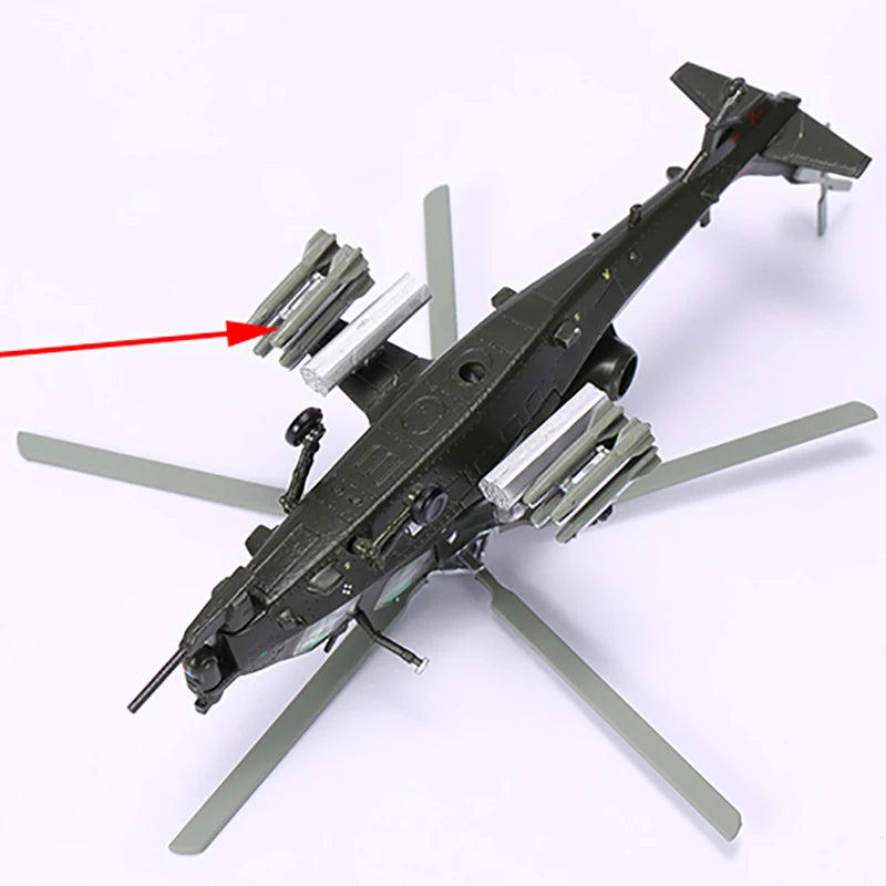 WZ-10 “Zhi Ten” | Escala 1:100 (~19,2 cm) | Aleación Metálica | China | Helicóptero de Ataque, Para Colección
