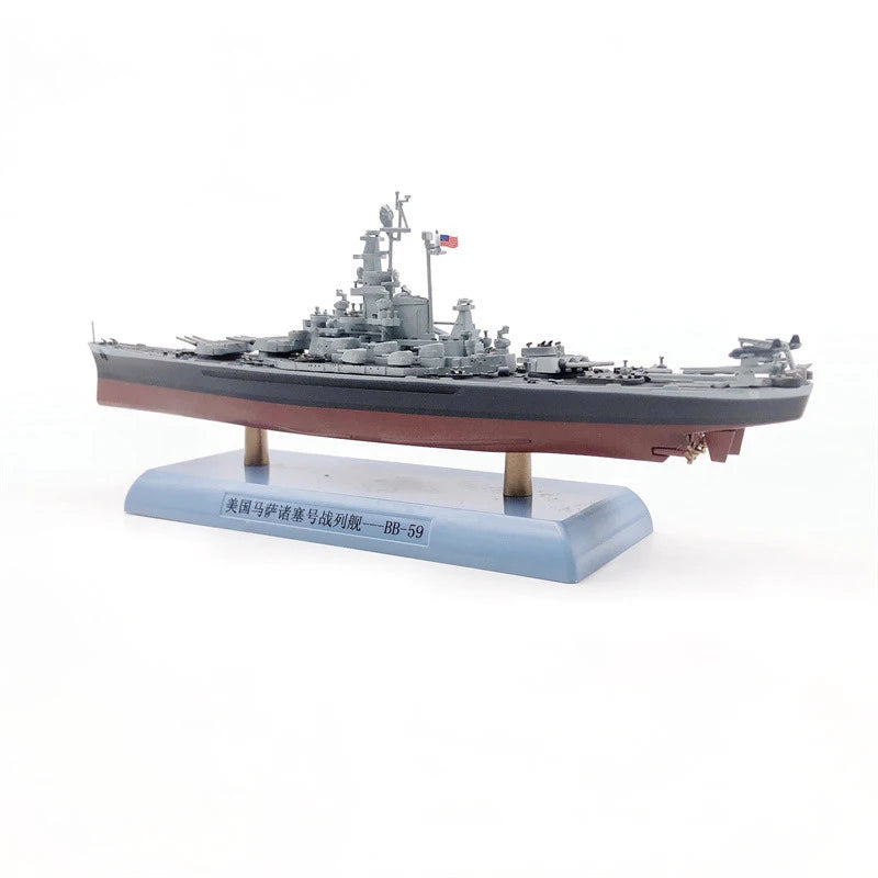 USS Massachusetts BB-59 | Escala 1:1000 (~26,6 cm) | Aleación Metálica | EE. UU. | Para Colección y Exhibición