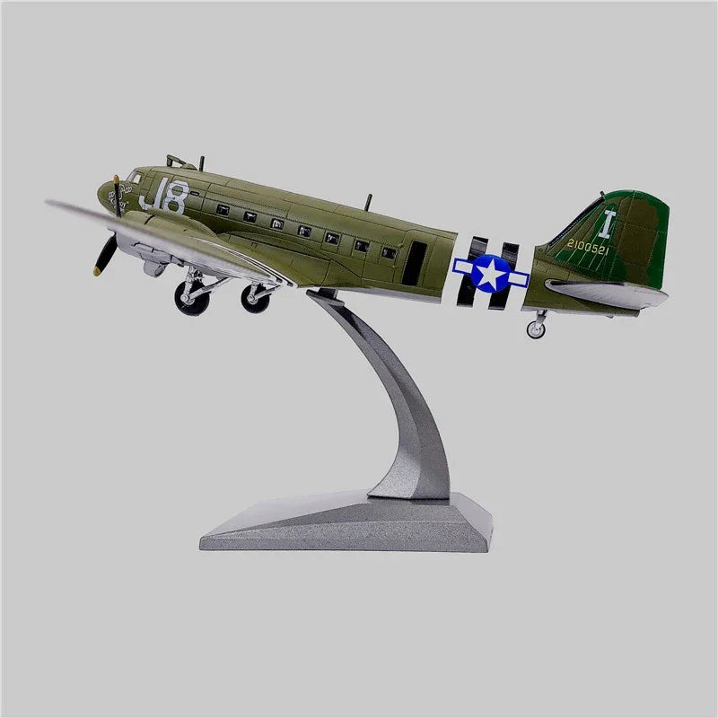 C-47 Skytrain | Escala 1:100 (~19,5 cm) | En Aleación Metálica | EE. UU. | Avión de Transporte Militar