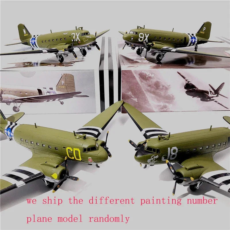 C-47 Skytrain | Escala 1:100 (~19,5 cm) | En Aleación Metálica | EE. UU. | Avión de Transporte Militar