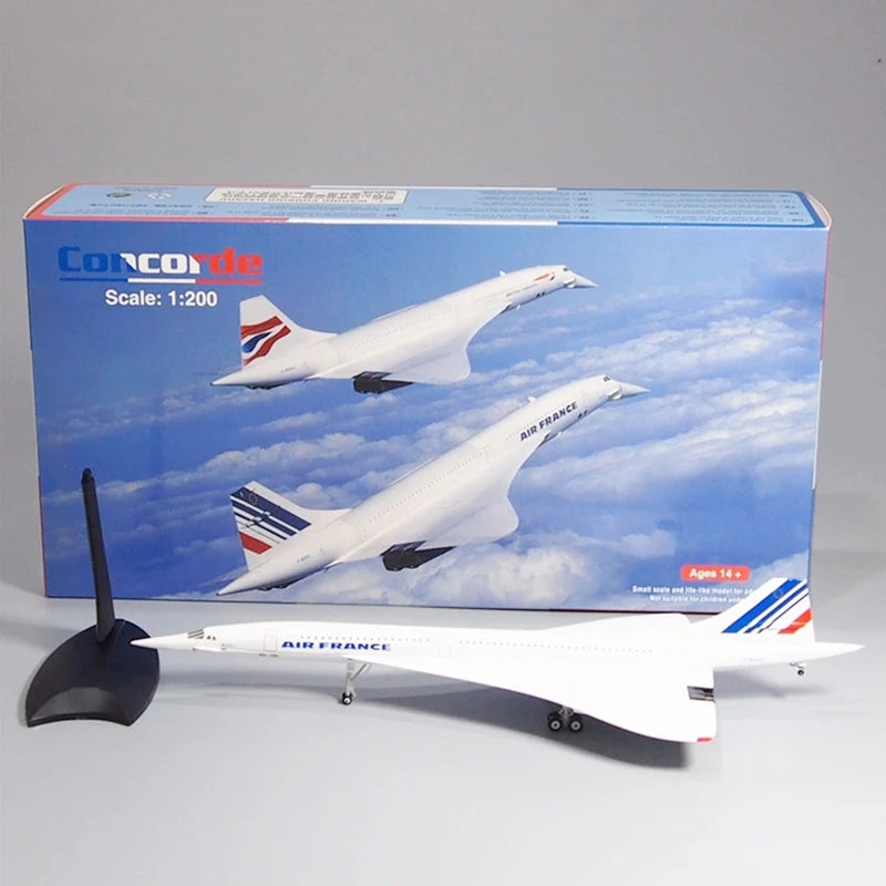 Concorde | Escala 1:200 | En aleación metálica | Francia & Reino Unido | Air France & British Airways