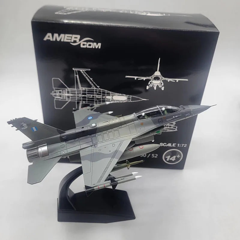 F-16D Fighting Falcon | Escala 1:72 | Em Liga Metálica | Grécia | Caça da Força Aérea