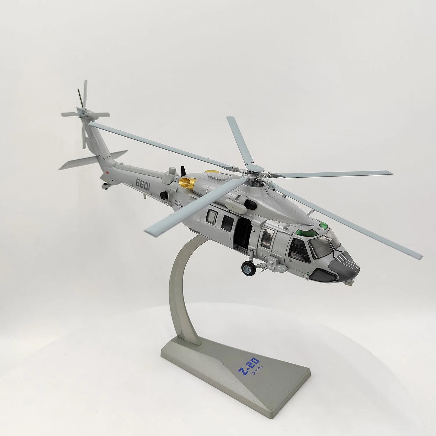 Z-20 | Escala 1:72 (~19,7 cm) | Aleación Metálica | China | Helicóptero Militar, Modelo de Colección, Clásico y Nostálgico