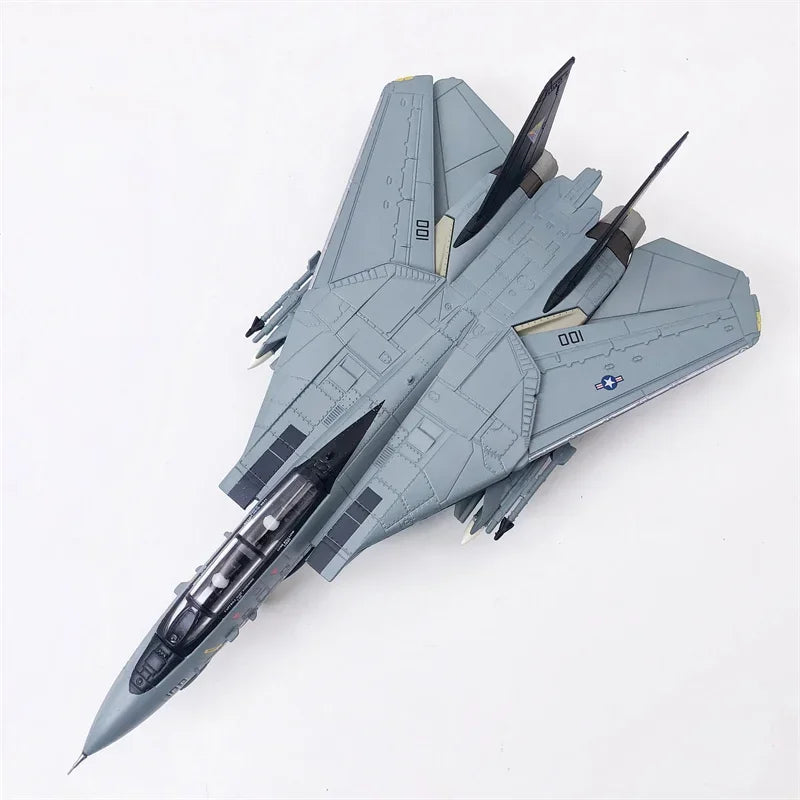 F-14 Tomcat | Escala 1:100 (18,1 cm) alas móviles | Aleación Metálica | EE. UU. | Con Base para Exhibición