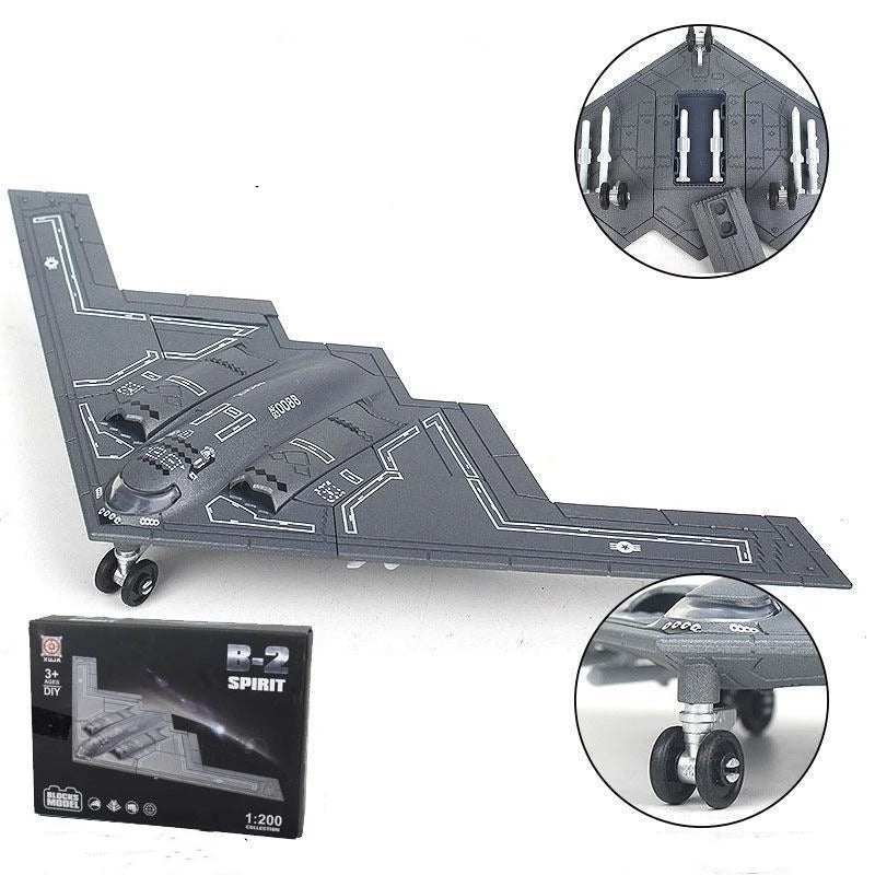 B-2 SPIRIT | Escala 1:200 (28cm x 10cm) | Versión Estándar en Plástico + Soporte