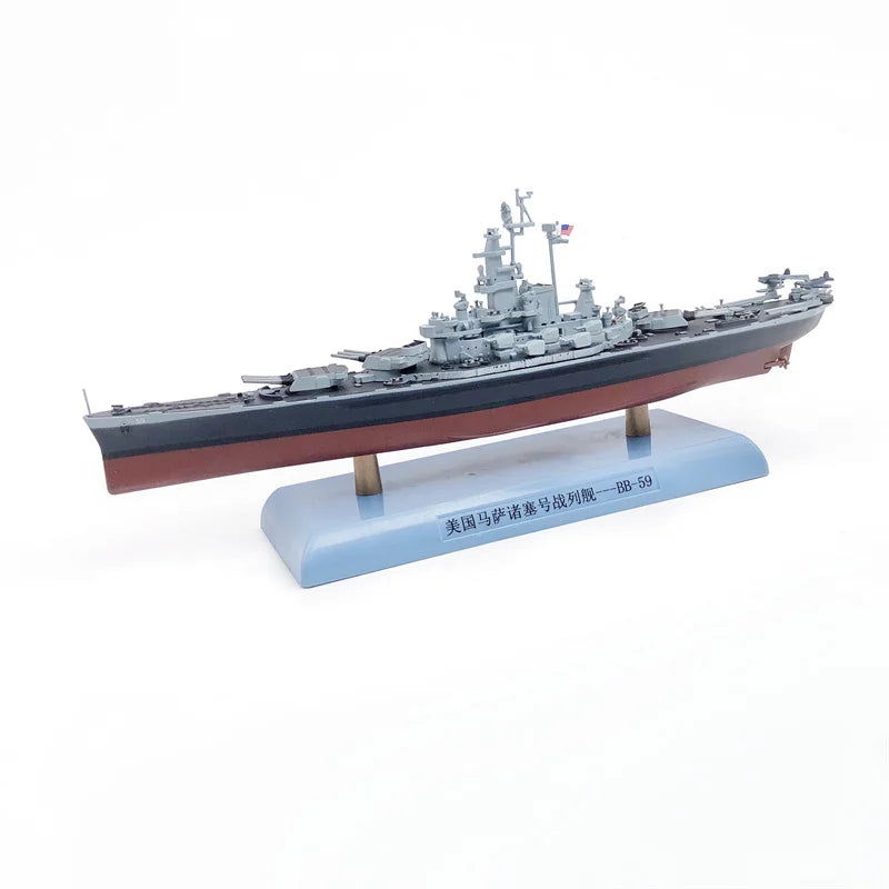 USS Massachusetts BB-59 | Escala 1:1000 (~26,6 cm) | Aleación Metálica | EE. UU. | Para Colección y Exhibición
