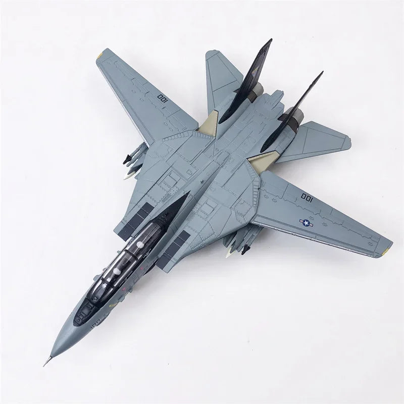 F-14 Tomcat | Escala 1:100 (18,1 cm) alas móviles | Aleación Metálica | EE. UU. | Con Base para Exhibición