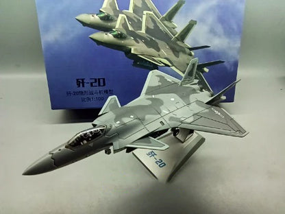 Chengdu J-20 | Escala 1:100 (~20,7cm) | Em Liga Metálica | China | Caça Furtivo