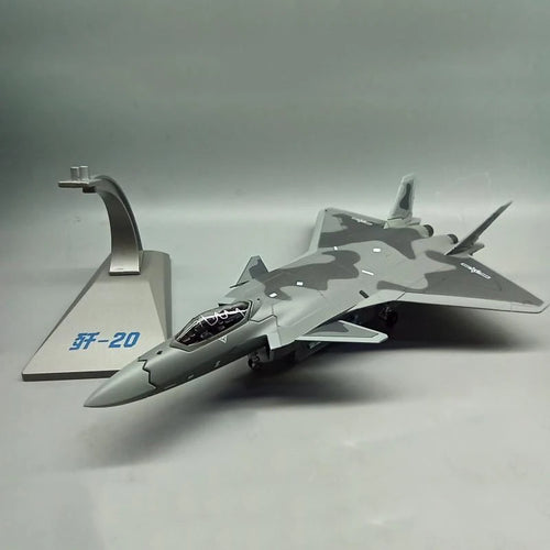 Chengdu J-20 | Escala 1:100 (~20,7cm) | Em Liga Metálica | China | Caça Furtivo