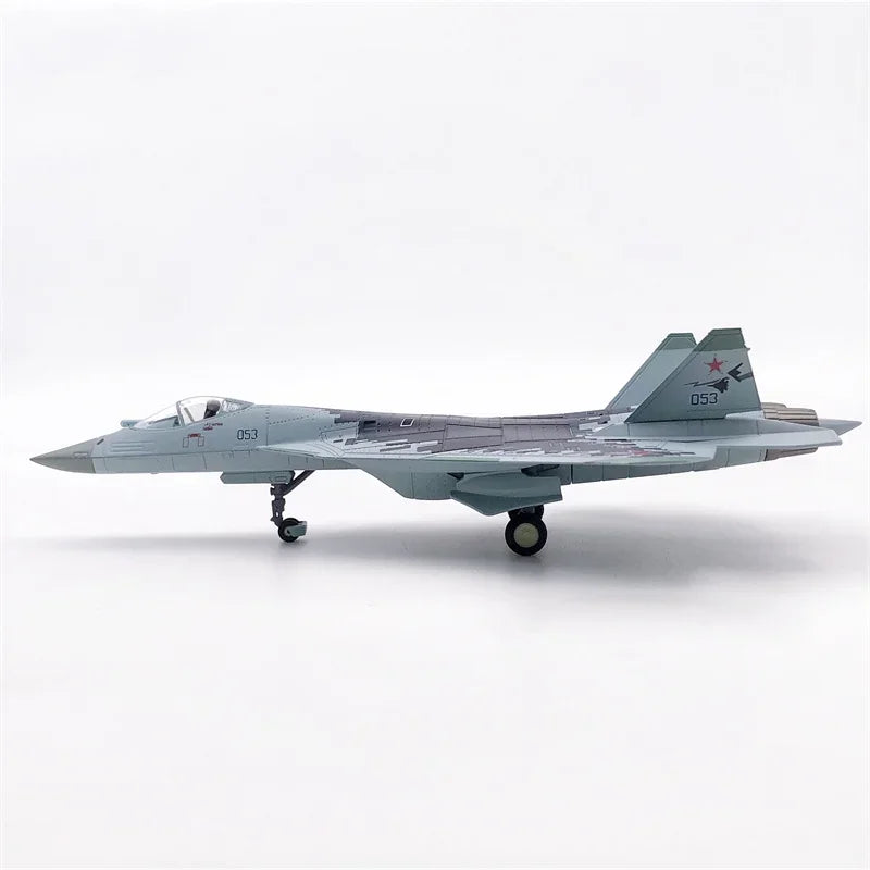 Su-57 | Escala 1:100 | En Aleación Metálica | Rusia | Caza de 5ª Generación para Colección