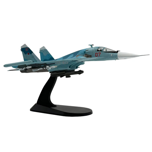 Sukhoi Su-34 Fullback | Escala 1:100 (~21,5 cm) | Aleación Metálica | Rusia | Caza-Bombardero para Exhibición y Colección