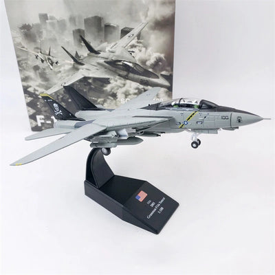F-14 Tomcat | Escala 1:100 (~19,1 cm) | En Aleación Metálica | EE. UU. | Ala Fija para Exhibició