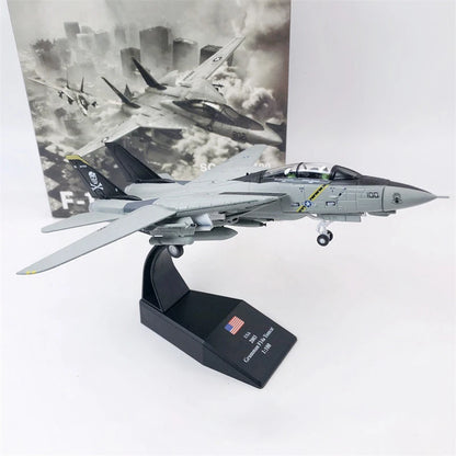 F-14 Tomcat | Escala 1:100 (~19,1 cm) | En Aleación Metálica | EE. UU. | Ala Fija para Exhibició