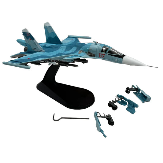 Sukhoi Su-34 Fullback | Escala 1:100 (~21,5 cm) | Aleación Metálica | Rusia | Caza-Bombardero para Exhibición y Colección