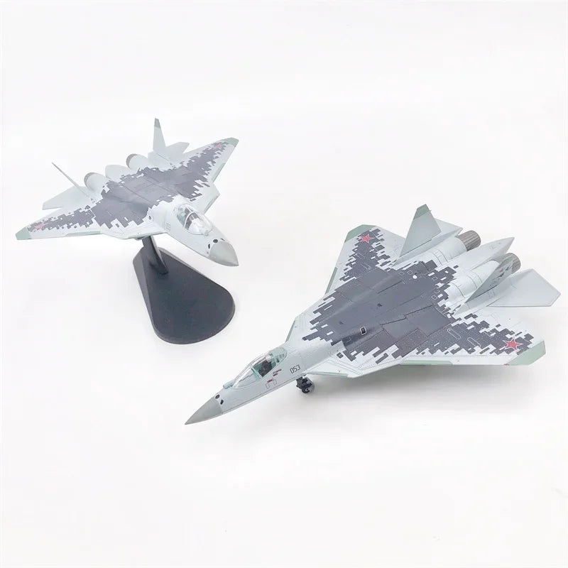 Su-57 | Escala 1:100 | En Aleación Metálica | Rusia | Caza de 5ª Generación para Colección