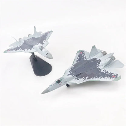 Su-57 | Escala 1:100 | En Aleación Metálica | Rusia | Caza de 5ª Generación para Colección